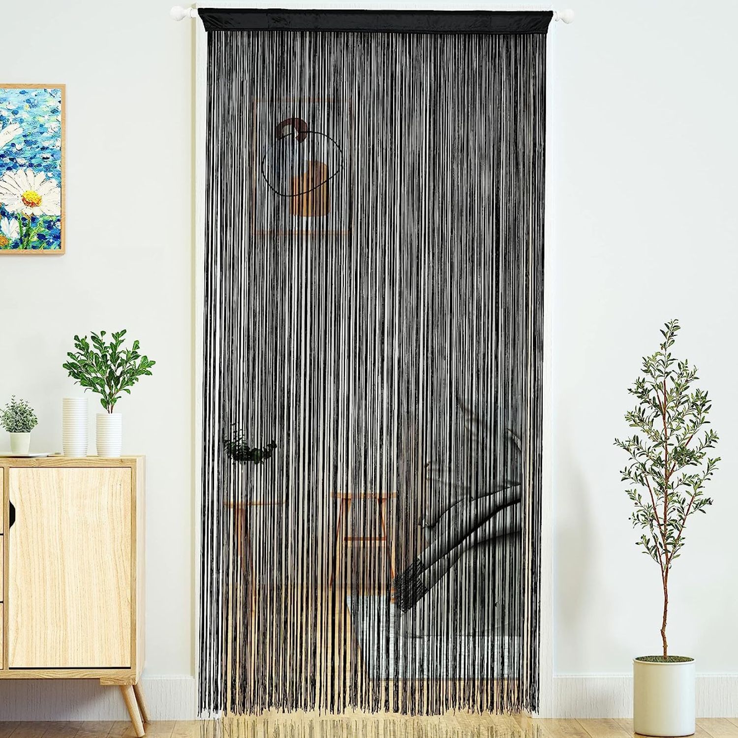 Door Curtain - Black, image 3