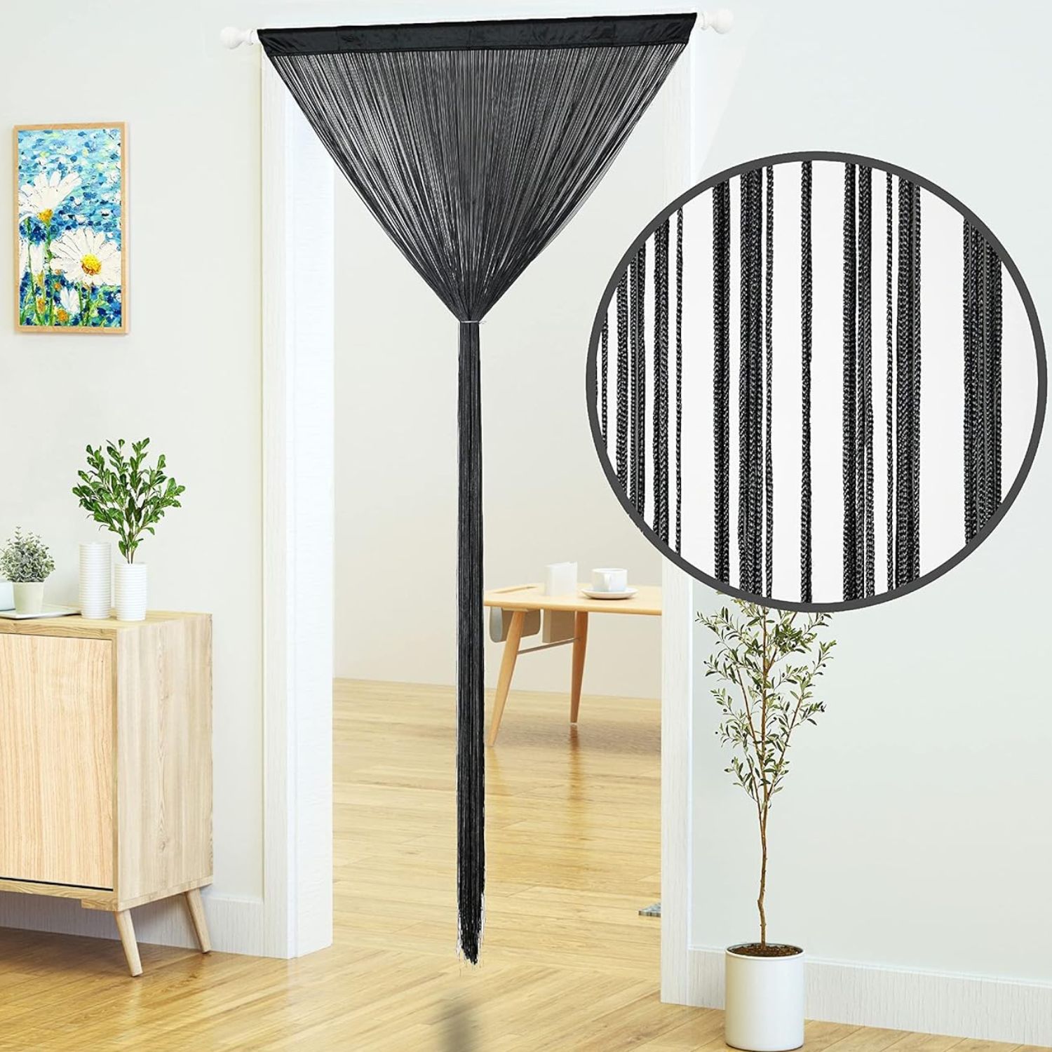 Door Curtain - Black, image 4